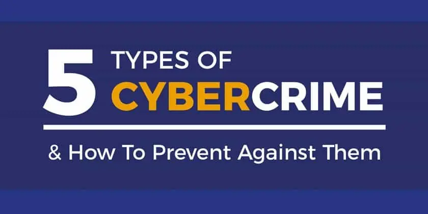5 types of cyber crime blog graphic